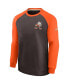 Фото #3 товара Свитер Nike мужской Коричневый, Оранжевый с историческим рисунком эльфа Brownie от Cleveland Browns