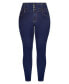 ფოტო #2 პროდუქტის Plus Size Harley Regular Corset Skinny Jean