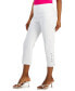 Фото #3 товара Women's Side Lace-Up Capri Pants, Created for Macy's