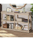 Elegant 3-Tier Console Table with Ample Storage and Artistic Design