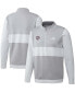 ფოტო #1 პროდუქტის Men's Gray Texas A M Aggies Knit Quarter-Zip Jacket