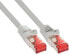 Фото #1 товара InLine Patch Cable S/FTP PiMF Cat.6 250MHz copper halogen free grey 0.5m