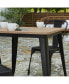 Фото #19 товара Dryden Indoor/Outdoor Dining Table, 31.5" Square All Weather Poly Resin Top With Steel Base