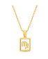 ფოტო #5 პროდუქტის Gold-Tone Tag Zodiac Sign Pendant Necklace