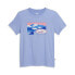 Puma Trail Remix Graphic Crew Neck Short Sleeve T-Shirt Womens Blue Casual Tops