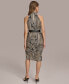 Фото #2 товара Платье женское DKNY Printed Belted Sleeveless