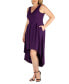 ფოტო #2 პროდუქტის Women's Plus Size High Low Party Dress