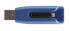 Фото #5 товара Verbatim V3 MAX - USB 3.0 Drive 128 GB - Blue - 128 GB - USB Type-A - 3.2 Gen 1 (3.1 Gen 1) - 175 MB/s - Slide - Black - Blue