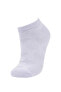 Kadın 3'lü Pamuklu Patik Çorap B6019axns