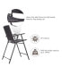 Фото #4 товара Высокий стул раскладной из ротанга Costway 4 шт. (внутренний и наружный)