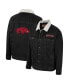 Фото #1 товара Men's x Wrangler Charcoal Arkansas Razorbacks Western Button-Up Denim Jacket