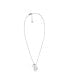 Фото #2 товара Women's Agnethe Pearl White Freshwater Pearl and Pebble Pendant Necklace