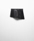 Фото #2 товара Women's Asymmetrical Leather Sash Skirt