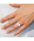 ფოტო #2 პროდუქტის Aquarius Water Bearer Sterling Silver Amethyst Gemstone Diamond Signet Ring