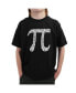 ფოტო #1 პროდუქტის Big Boy's Word Art T-Shirt - The First 100 Digits of Pi