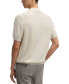 Фото #3 товара Men's Mixed Structure Regular-Fit Polo Sweater
