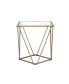 Фото #1 товара Fogya End Table, Mirrored & Champagne Gold Finish 86057