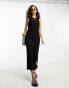 Фото #3 товара Object maxi dress in black