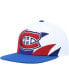 Фото #2 товара Men's White, Blue Montreal Canadiens Vintage-Like Sharktooth Snapback Hat
