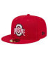 Фото #2 товара Men's Scarlet Ohio State Buckeyes Throwback 59FIFTY Fitted Hat