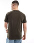 Фото #3 товара Abercrombie & Fitch 5 pack essential relaxed fit t-shirt in chacoal/olive greens/beige/white