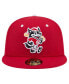 Фото #3 товара Men's Red Erie SeaWolves Theme Night Fauxback 59FIFTY Fitted Hat