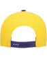 Фото #2 товара Men's Gold, Purple Los Angeles Lakers Two-Tone No Shot Captain Snapback Hat