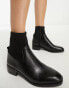 ALDO Kilcooly knitted ankle boots in black leather