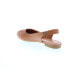 Фото #6 товара Miz Mooz Bixby Womens Brown Leather Slip On Slingback Flats Shoes