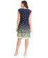 ფოტო #2 პროდუქტის Petite Dot-Print Fit & Flare Dress