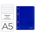 Фото #1 товара ноутбук Liderpapel BJ04 Синий A5 80 Листья