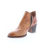 Фото #4 товара Bed Stu Carla F393009 Womens Brown Leather Zipper Ankle & Booties Boots 6