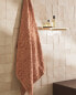 Velour jacquard towel