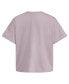 ფოტო #6 პროდუქტის Big Girls Short Sleeve Loose Box T-shirt