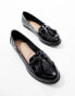 New Look fringe loafer in black