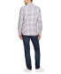 ფოტო #2 პროდუქტის Men's Slim Fit Blur Check Long Sleeve Button-Down Oxford Shirt