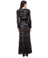 ფოტო #2 პროდუქტის Women's Lace V-Neck Gown