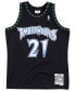 Фото #1 товара Men's Kevin Garnett Black Minnesota Timberwolves 1997-98 Hardwood Classics Swingman Player Jersey