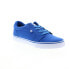 Фото #4 товара DC Anvil TX 320040-BWT Mens Blue Canvas Skate Inspired Sneakers Shoes