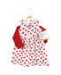 ფოტო #2 პროდუქტის Baby Girls Cotton Dress and Cardigan Set, Red Hearts