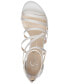Фото #4 товара Women's Stassey Bridal Strappy Block-Heel Sandals