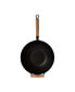 Фото #4 товара Professional Series 14" Carbon Steel Nonstick Wok Set with Lid and Maple Handles, 10 Pieces