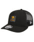 Фото #1 товара Men's Black Iowa Hawkeyes Labeled 9Fifty Snapback Hat