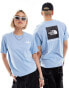 Фото #1 товара The North Face Redbox backprint t-shirt in light blue