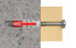 fischer DuoPower 10 x 80 - Expansion anchor - Brick - Concrete - Foam concrete - Masonry - Plasterboard - Nylon - Grey - Red - 1 cm - 80 mm