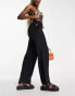 Фото #2 товара Neon & Nylon low waisted trousers with cut out detail in black