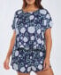 Фото #1 товара Пижама iCollection Plus Size Ultra Soft 2 Piece Top and Shorts - для женщин