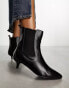 Фото #2 товара RAID Wide Fit Cedar kitten heeled ankle boot in black