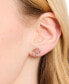 ფოტო #2 პროდუქტის Cubic Zirconia Fleurette Stud Earrings
