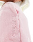 The Couture Club teddy fleece joggers in pink L - фото #4